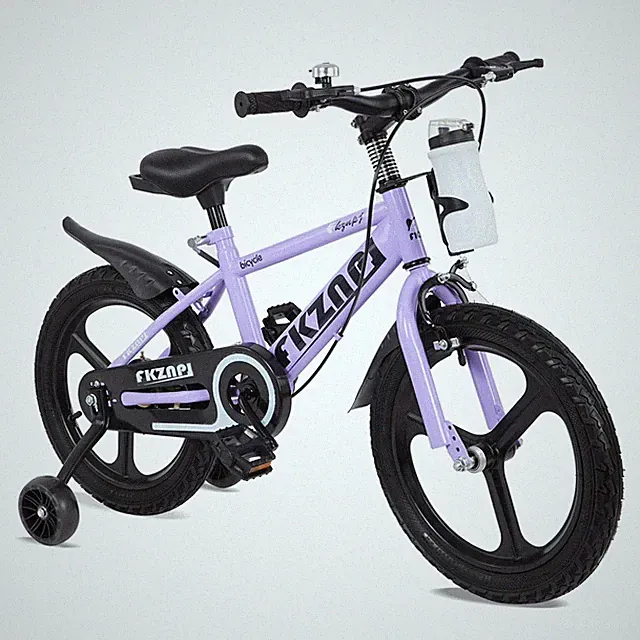 16/18in Kids Bike with Training Wheels, Children's Bicycle with Dual U-Brakes