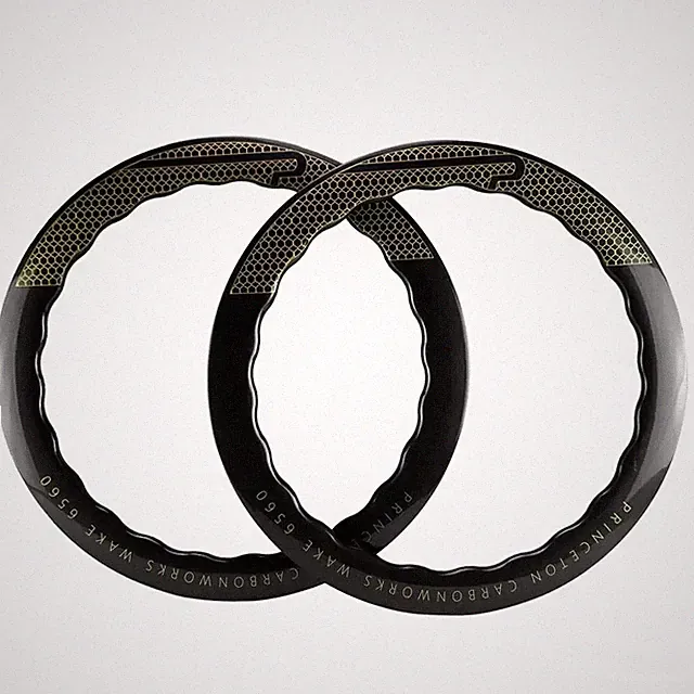 2 Pc 700c 6560 Carbon Fiber Road Bicycle U Shaped Rims Clincher Rim/Disc Brake