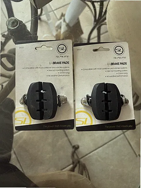 2 Sets of Sunlite Bicycle U-Brake Pads (12037)