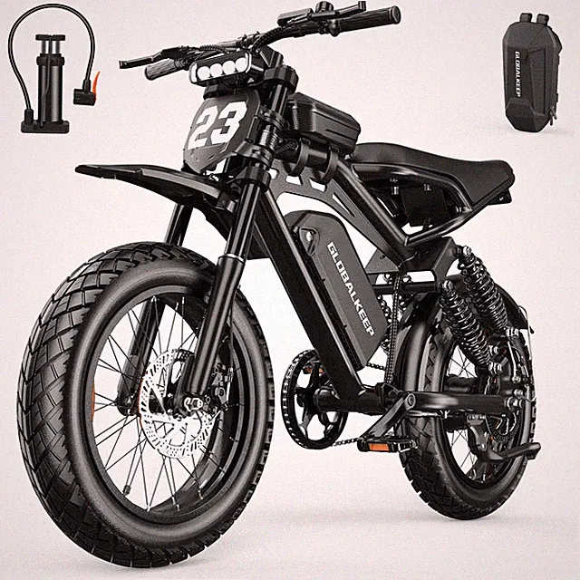 20'' ebike 1500W Peak Electric Bike 48V 17.5Ah for Adults Fat Tire Bicycle