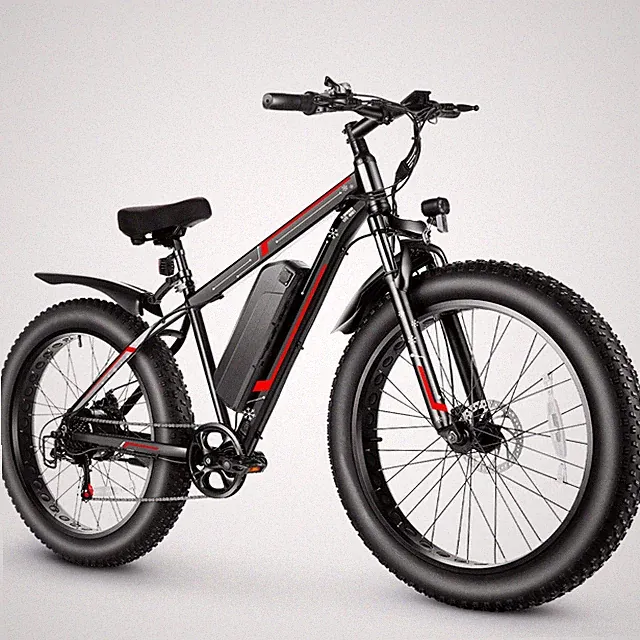 26In Fat Tire Electric Bike 500W 48V/13AH Mountain Bicycle Commuters E-bike U.S