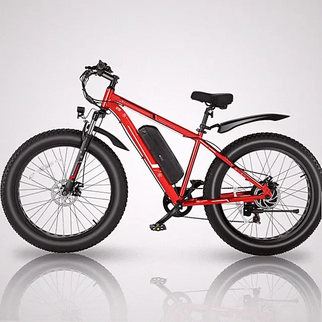500W 48V/13Ah Electric Mountain Bike 26" Fat Tire Beach Bicycle 25MPH E-Bike U.S