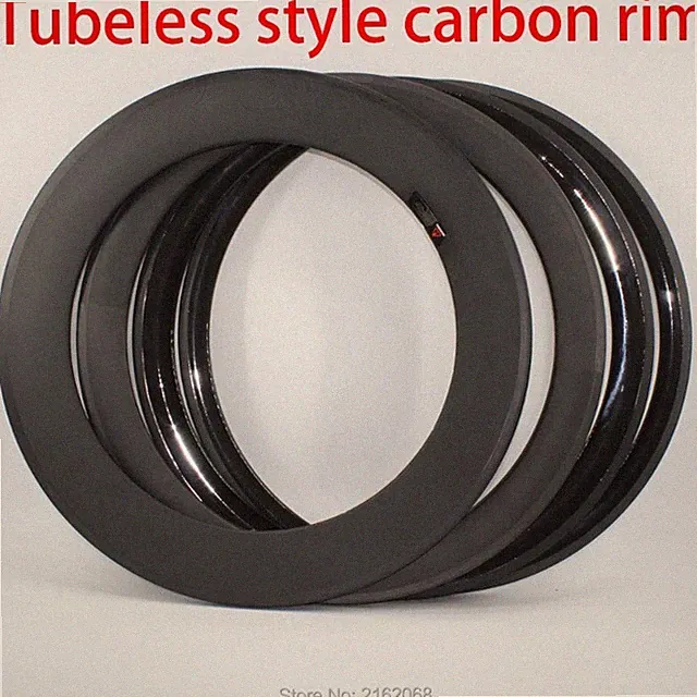 700C Road Bike Full Carbon Fiber Rims Clincher Tubeless Bicycle U Shape Wheels