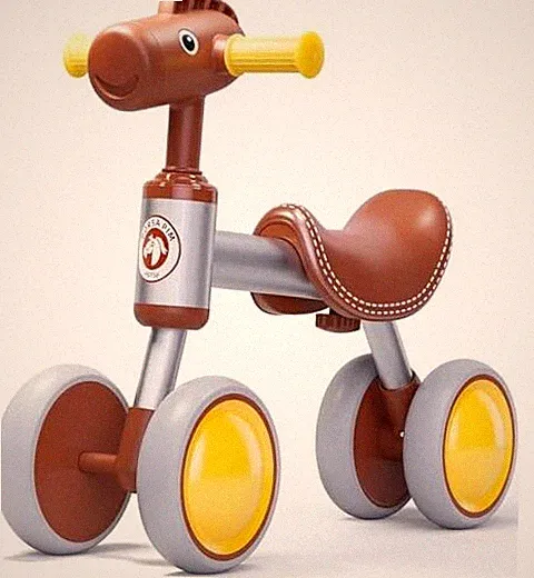Baby Balance Bike for 1-2 Year Old Boy Girl, Balance Bike for 12-24 brown