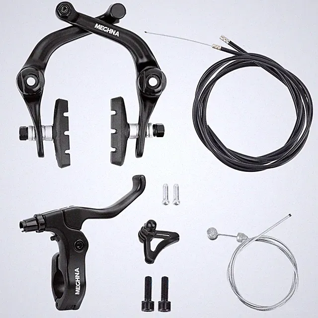 BMX Rear Aluminum Alloy Rim Brake Set U Brakes Cables Pads Universal Right