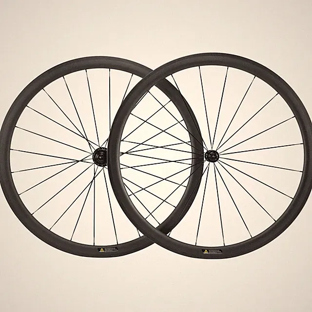 Carbon Bicycle Wheels 700C Rim Brake 38mm Depth U Shape Bike Wheelset Clincher