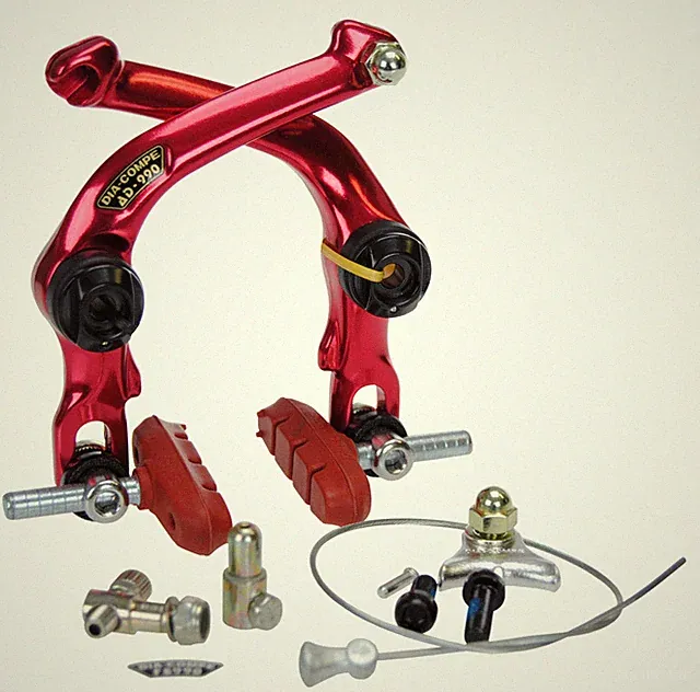 Dia-Compe AD-990 FS-990 BMX U-brake bicycle brake caliper - RED
