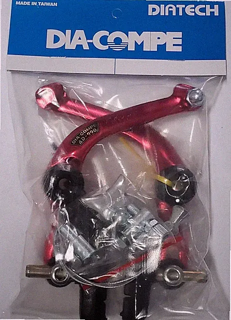 DIA COMPE BMX Brake, OLDSCHOOL GT BMX SE ALLOY U-BRAKE RED AD-990 NEW