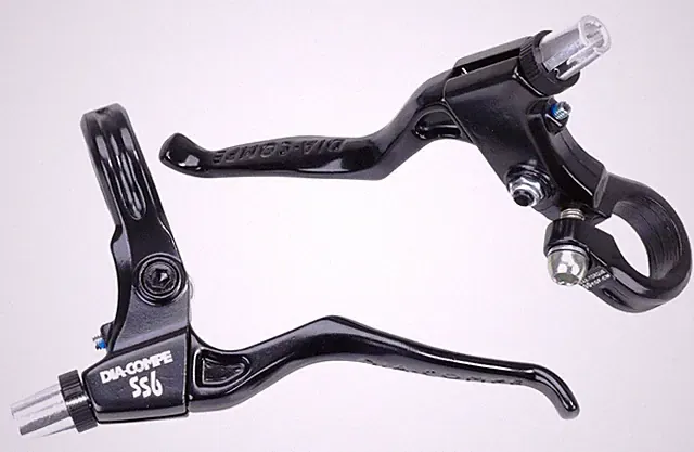 Dia-Compe SS6 Old School MTB Mountain Bicycle Brake Levers Lever Set - BLACK