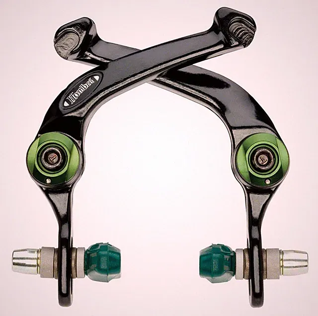 DiaTech Gordo AD996TW Black Aluminum U-Brake with Green Pads & Hardware