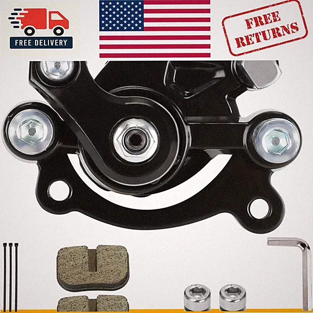Mechanical Brake Caliper with Dual Pads for Various Mini Bike Models - 8.1 oz