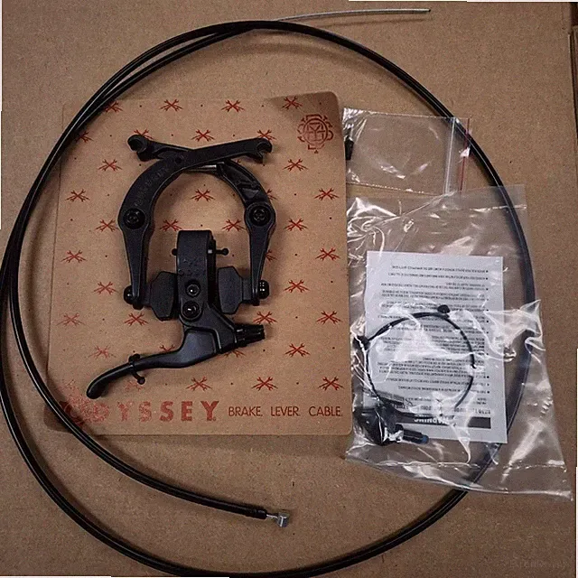 Odyssey Springfield Black U-Brake Kit for BMX Bike Hinged Lever OPEN PACKAGE