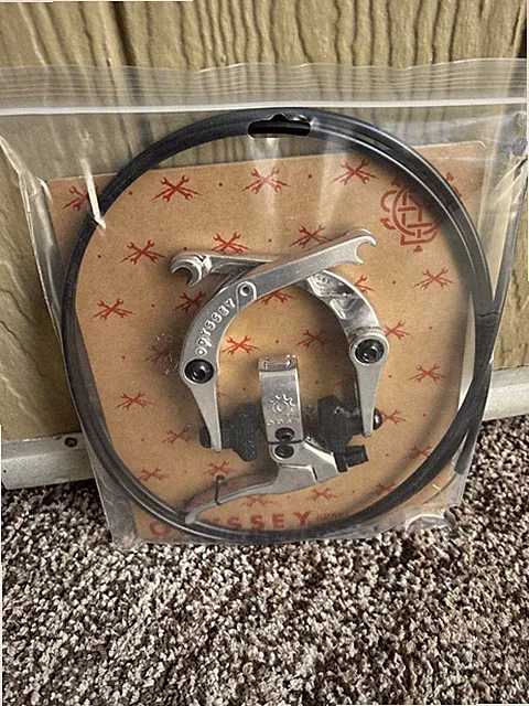 Odyssey Springfield U-Brake and Lever Kit Polished BMX Bike Brakes Odyssey New