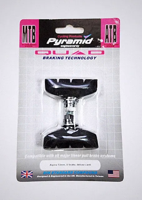 Pyramid 53mm Brake Pads U-brake Canti Black