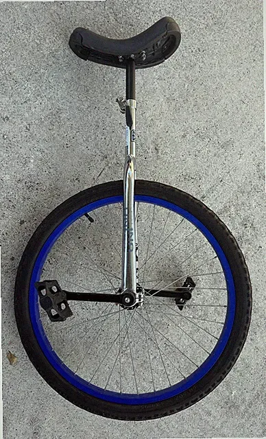 Sun Classic 24" Unicycle Chrome Silver Adjustable Seat
